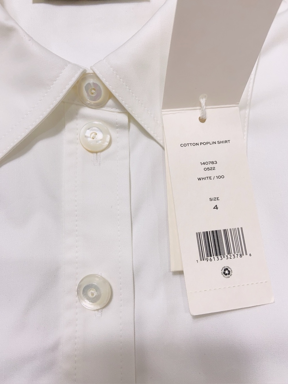 NWT $498 Tory Burch Poplin Shirt In White - Picture 5 of 5